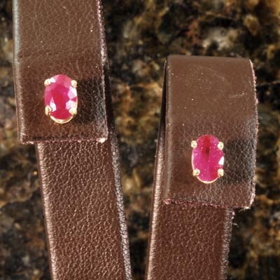 Ruby Stud Earrings