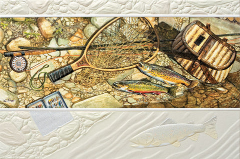 Pumpernickel Press Greeting Card - Fishing Gear