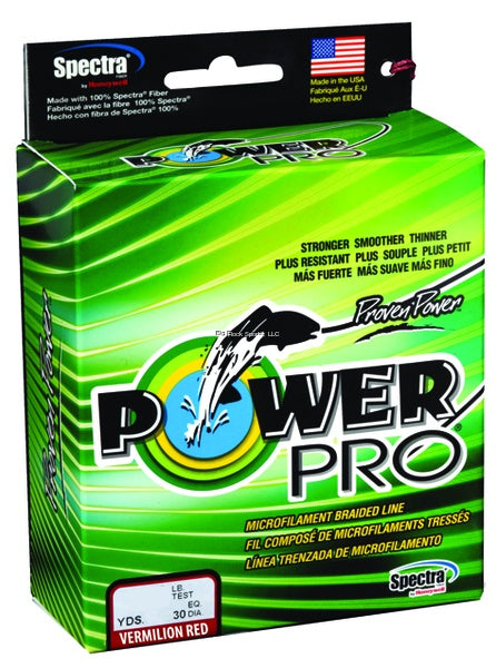 30 lb braided fishing line strength Power Pro Spectra Braided Fishing Line 30lb 150yd/Vermillion Red
