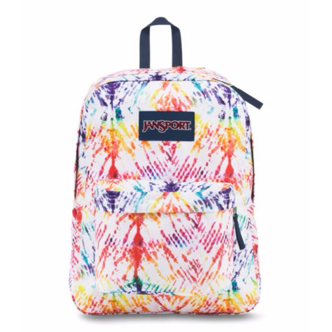Jansport Superbreak Backpack/Rainbow Tie Dye