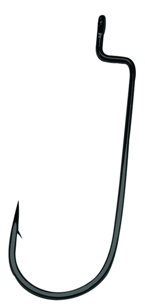 Gamkatsu Worm Hook 54415 Round Bend Black