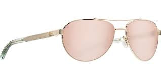 Costa Del Mar Fernandina Sunglasses - Shiny Gold/Silver 580P