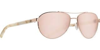 Costa Del Mar Fernandina Sunglasses - Shiny Rose Gold/Silver 580P