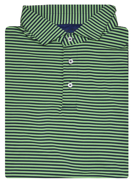 Andy Thornal Men's SS Cool Knit Performance Polo/Navy-Mint