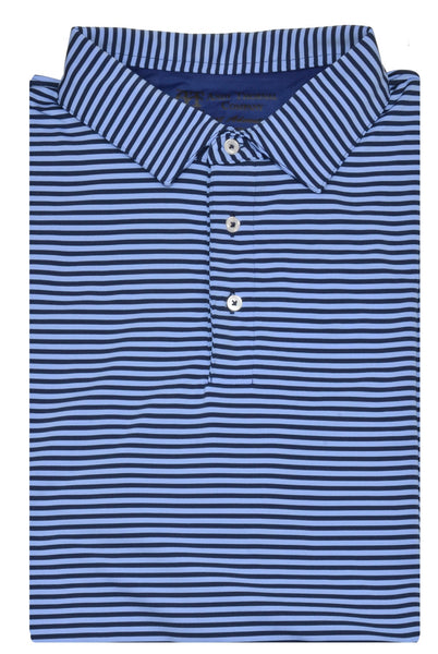 Andy Thornal Men's SS Cool Knit Performance Polo/Navy-Lt Blue