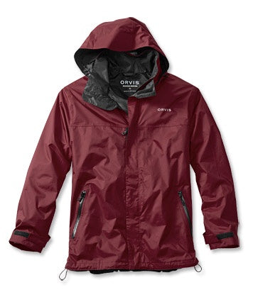 Orvis Men's Waterproof Rain Jacket/Red - Andy Thornal Company