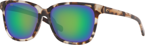 Costa Del Mar May Sunglasses - Shiny Tiger Cowrie / Green Mirror 580G