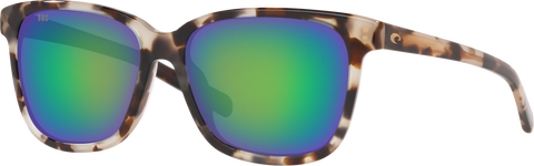 Costa Del Mar May Sunglasses - Shiny Tiger Cowrie / Green Mirror 580G