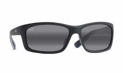 Maui Jim Kanaio Coast Sunglasses - Matte Black-White-Blue/Grey