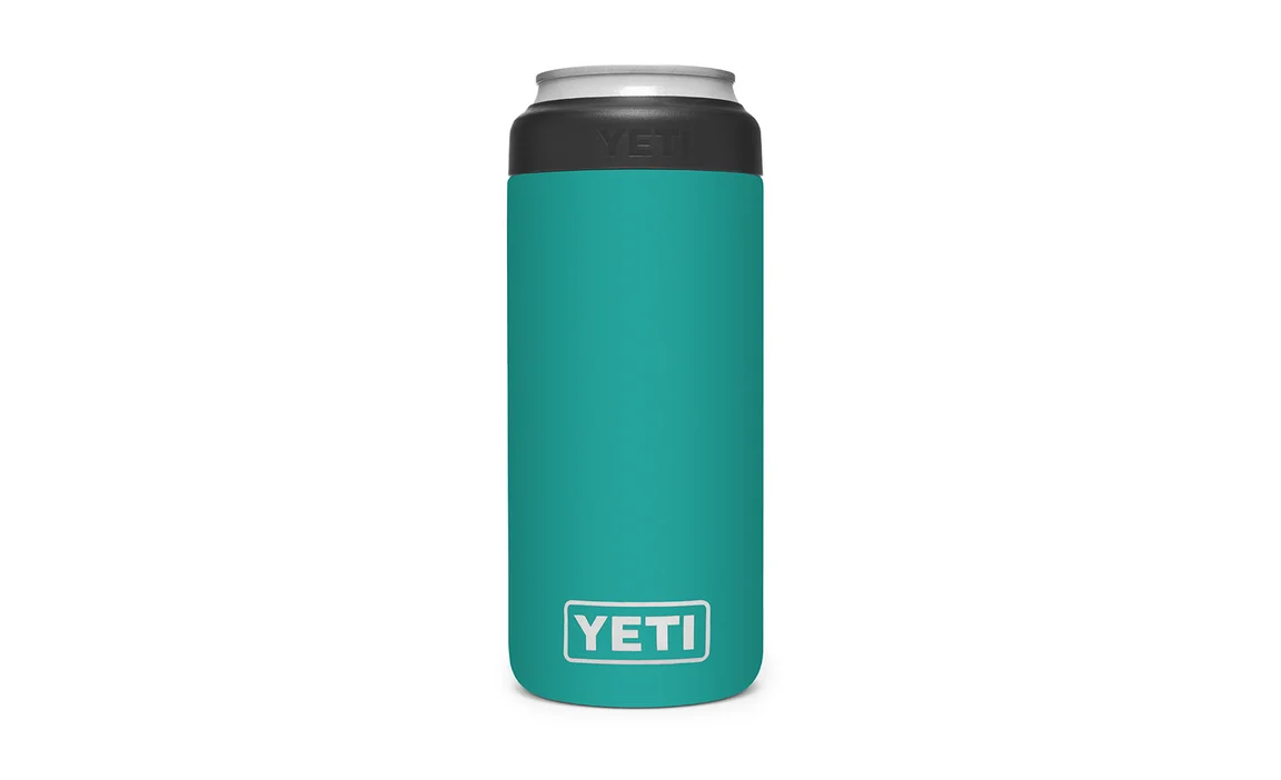 Yeti Rambler Colster Slim/Aquifer Blue - Andy Thornal Company