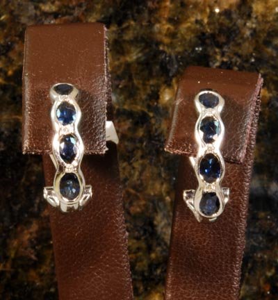 Sapphire & Diamond Earrings