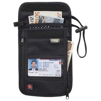 Lewis N Clark RFID Neck Stash/Black