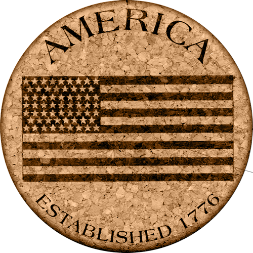 GrafixMat American Flag Coaster