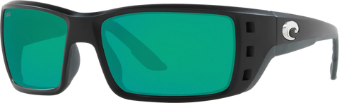Costa Del Mar Permit Sunglasses - Matte Black / Green Mirror 580G