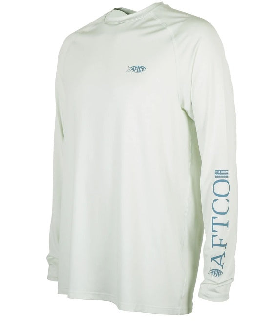 AFTCO Men's Yurei LS Shirt/Vapor Heather - Medium