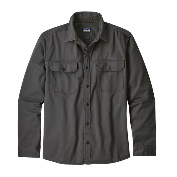 Patagonia Men's LS Four Canyons Twill Shirt/Forge Grey