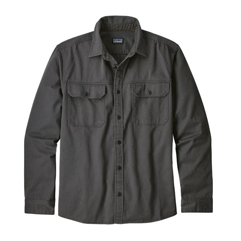 Patagonia Men's LS Four Canyons Twill Shirt/Forge Grey