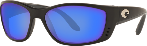 Costa Del Mar Fisch Sunglasses - Matte Black/Blue Mirror 580P