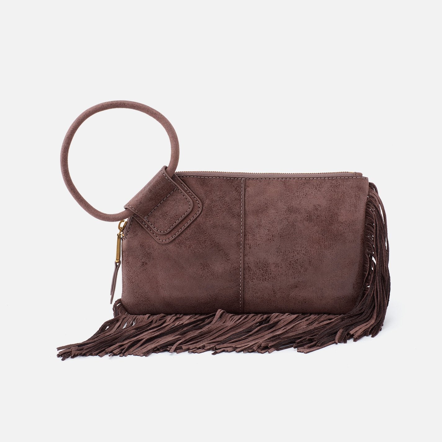 Hobo Sable Fringe Pebble Wristlet Purse Andy Thornal Company