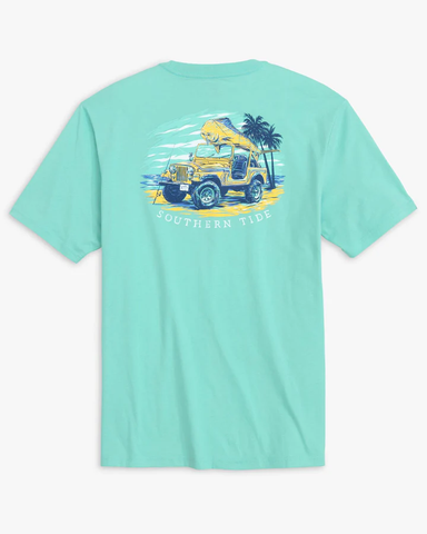 Southern Tide Men's Four Wheel Drive Durado Tee / Mint