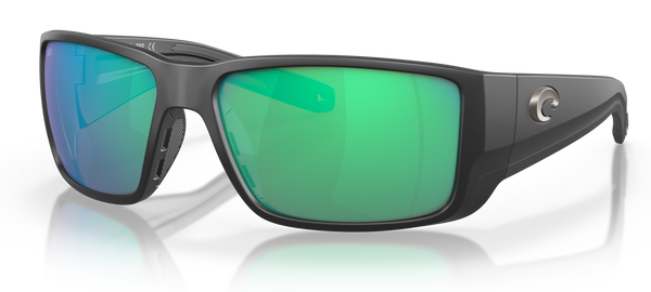 Costa Del Mar Blackfin PRO Sunglasses- Matte Black / Green Mirror 580G
