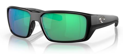 Costa Del Mar Fantail PRO Sunglasses - Matte Black / Green Mirror 580G