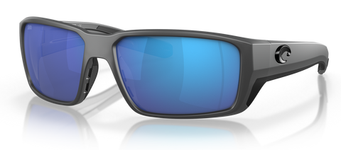 Costa Del Mar Fantail Pro Sunglasses - Matte Gray / Blue Mirror 580G