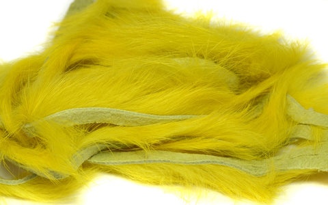 Hareline _Rabbit Strips 1/8" Yellow