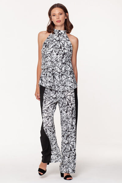 Isle Apparel Studio Color Block Palazzo Pants