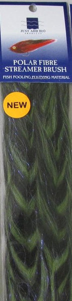 Polar Fiber Streamer Brush/Black & Olive - 1.5"