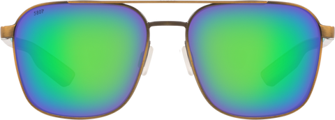 Costa Del Mar Wader Sunglasses - Antique Gold/Green Mirror 580G