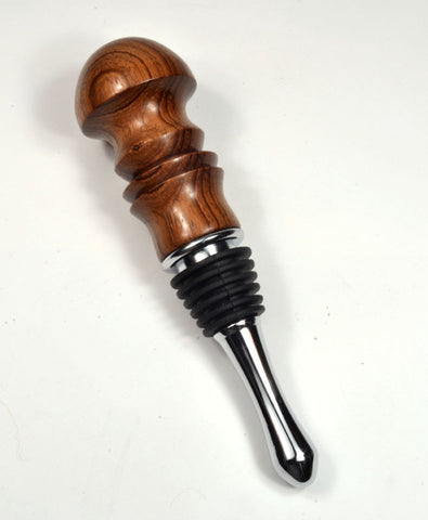 Hand Crafted Honduras Rosewood Wine Topper