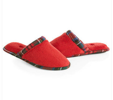 Acorn Womens Cate Spa Scuff Slippers/Scarlet - Andy Thornal Company