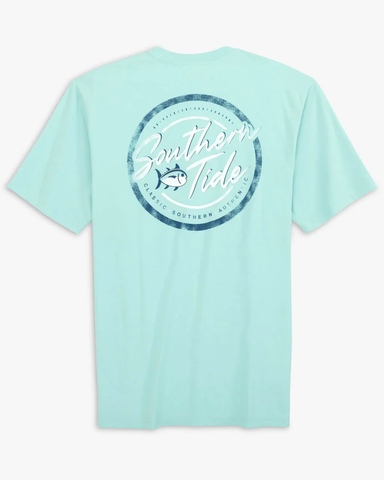 Southern Tide Men's Authentic Badge Tee / Turquoise Sea