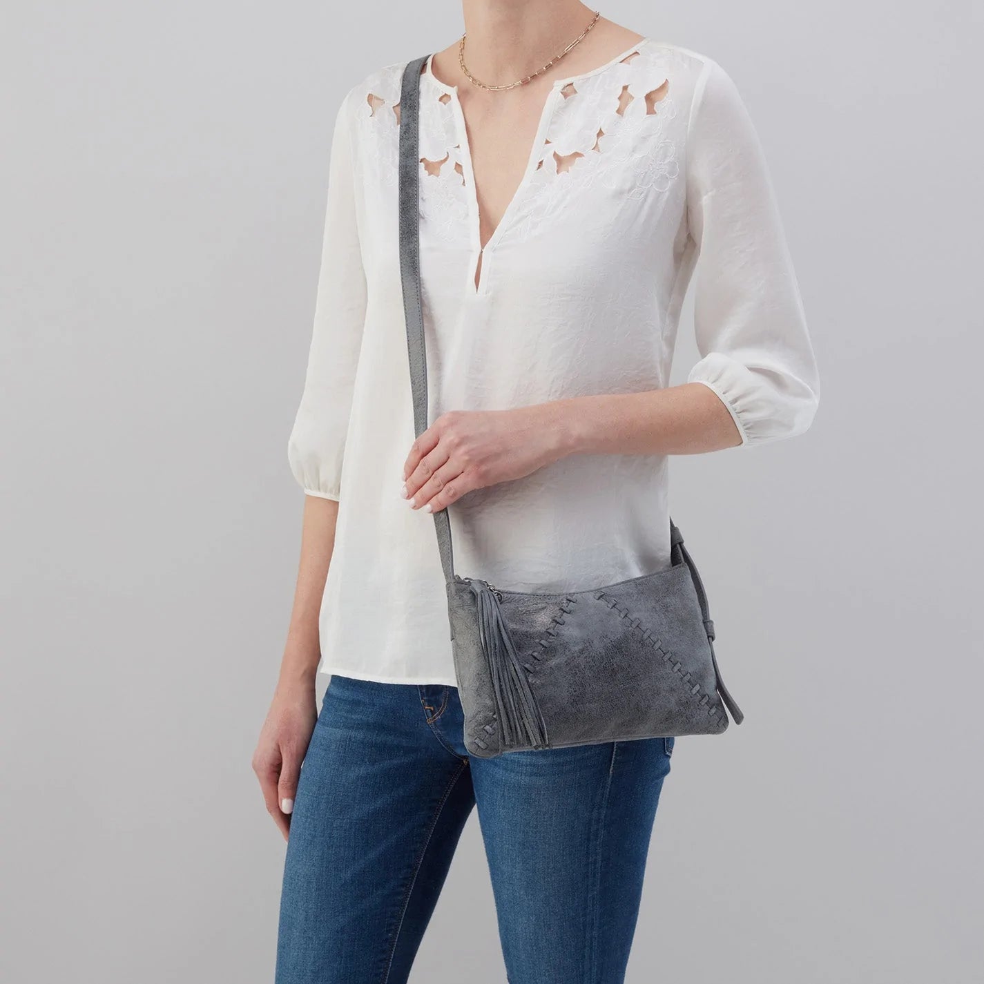 Small grey discount crossbody bag
