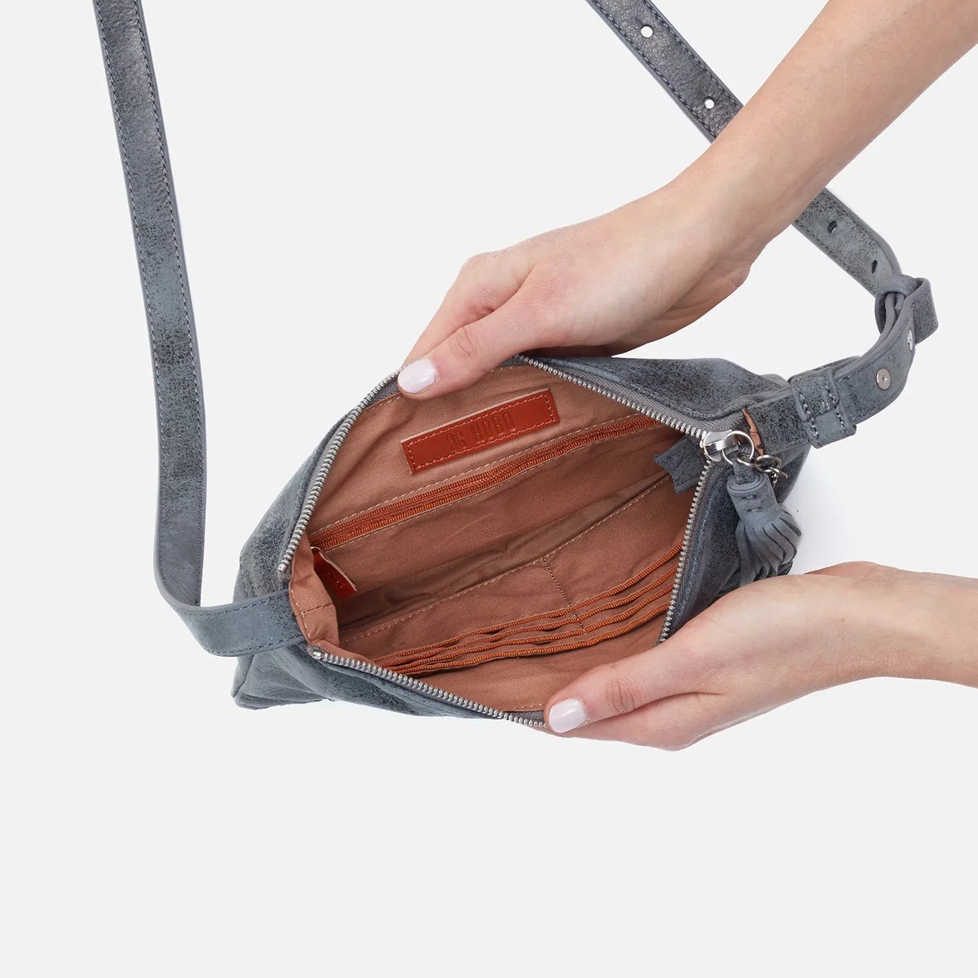 Hobo Paulette Small Crossbody Grey