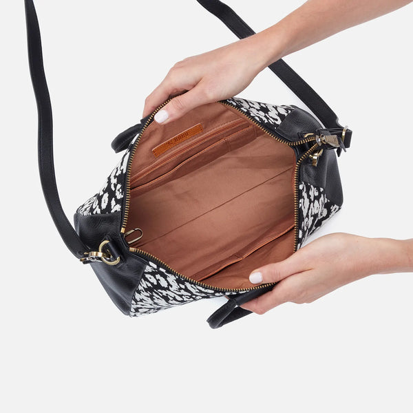 Hobo Sheila Medium ( Bl/White) Purse