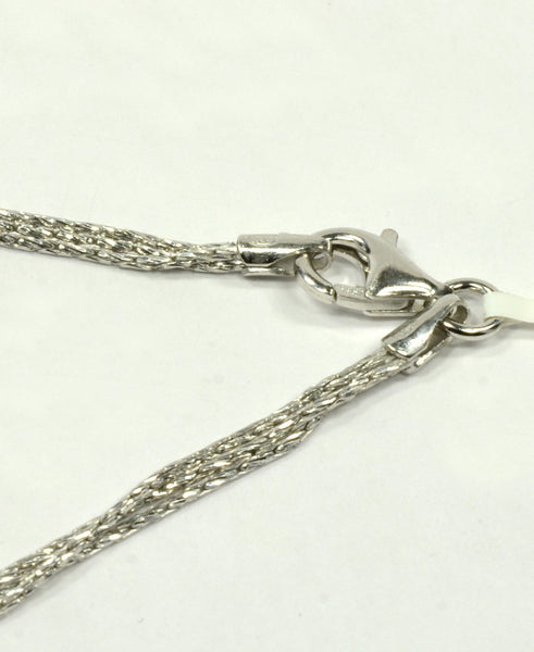 Officina Bernardi Silver 3 Strand Necklace