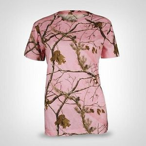 Womens Cap Sleeve Tee,Lady Bell Ranger/Realtree/Pink #950PM