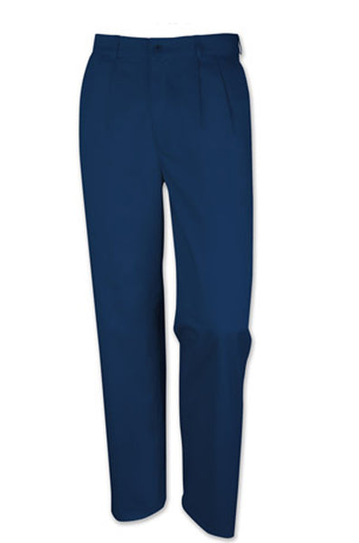 Sportif Mens Calcutta Pleated Tropical Stretch Chinos/Navy