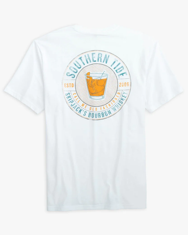 Southern Tide Men's Call Me Old Fashioned Tee / Classic White