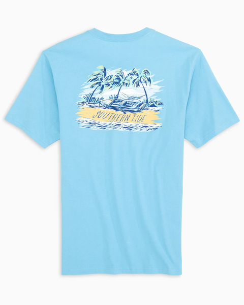 Southern Tide Men's Content Castaway Tee / Brisk Blue