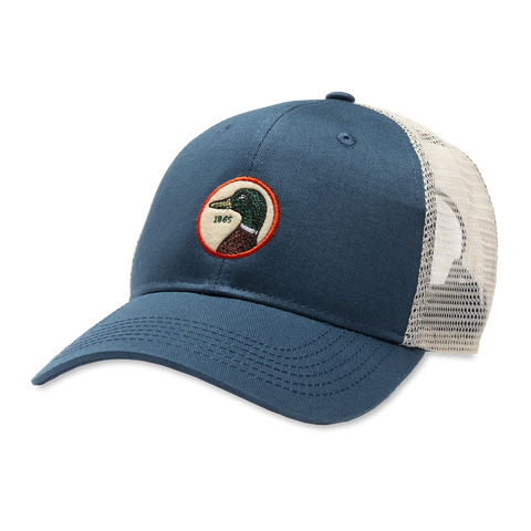 Duck Head Circle Patch Trucker Hat / Mineral