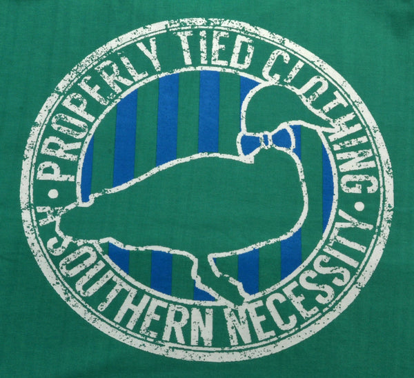 Properly Tied "Traditional Logo" S/S Pocket Tee/Seafoam Wake