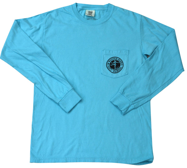 Winter Haven Apparel Chain Of Lakes LS T-Shirt - Aqua