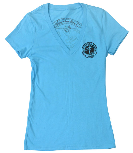 Winter Haven Apparel Chain Of Lakes Blue T Shirt