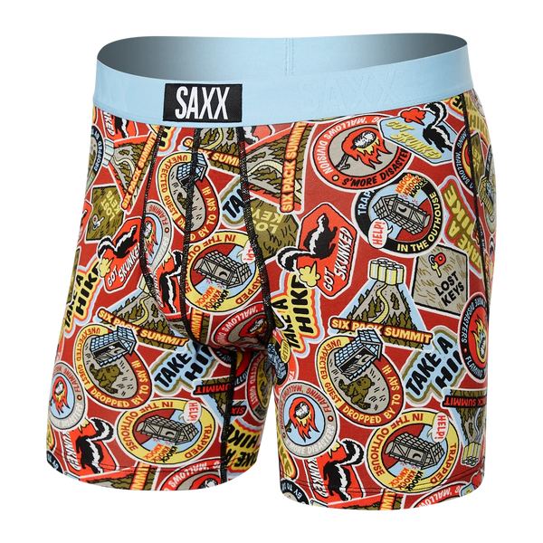 Saxx Men's Ultra Boxer Brief / Demerit Badges - Multi