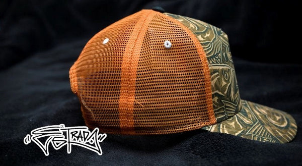 Estrada BC Camo Hat Orange Back #500-115