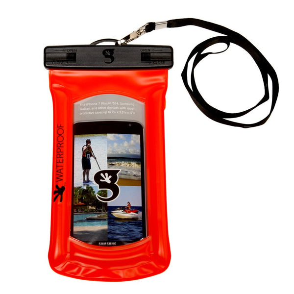 Gecko Brands Float Large Phone Dry Bag/Orange
