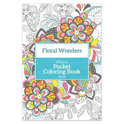 Travel Coloring Book - Floral Wonders